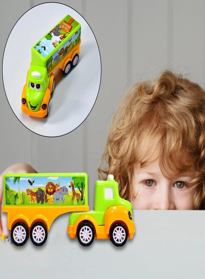 Drumstone (𝟏𝟔 𝐘𝐄𝐀𝐑 𝐖𝐀𝐑𝐑𝐀𝐍𝐓𝐘) Kids Safari Animal Toy Truck - Educational Pull-Along Vehicle with Safari Animals, Fun Learning Toy for Toddlers & Preschoolers, Durable & Safe Play - Image 3